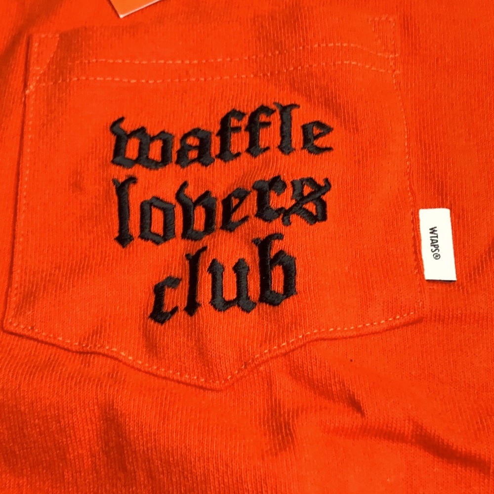 Vans x WTAPS L/S Red Tee Shirt Sz S Waffle Club